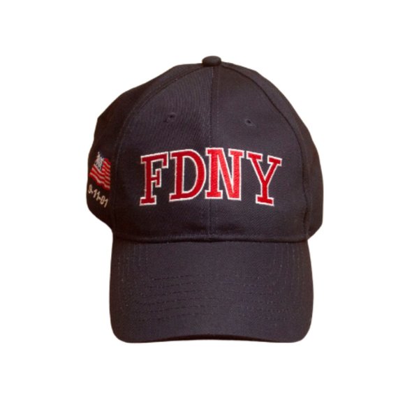 KC Other - FDNY Fire Department of New York Flag Embroidered Baseball Cap